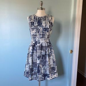 Vince Camuto Scuba Fit & Flare Dress